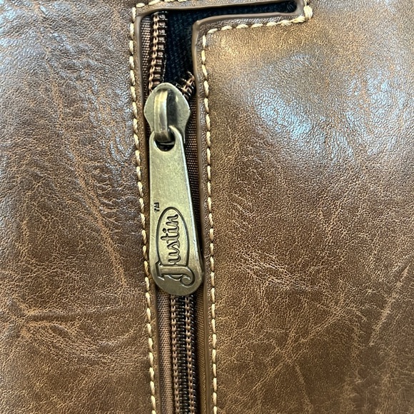 Justin western purse with zippered “conceal” pocket. Crystals, perfect condition - Picture 6 of 11